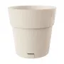 STEFANPLAST Ethica gėlių vazonas su padėklu Ø40x39cm baltas