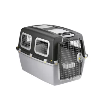 STEFANPLAST Gulliver 6 Plus transportavimo narvas dideliems šunims 92x64x66 cm tamsiai pilkas/šviesiai pilkas