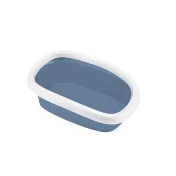 STEFANPLAST Sprint 10 atviras kraikas katėms 43x31x14 cm mėlynos/baltos spalvos