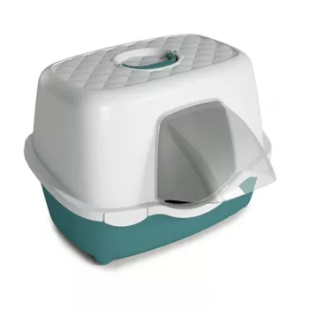 STEFANPLAST Katinų tualetas Tres Chic Outdoor 56x54,5x39cm Baltas/Žalias