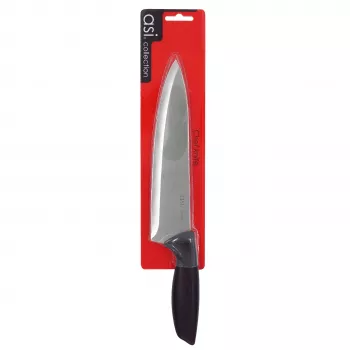 ASI COLLECTION virėjo peilis 20 cm - NITRO-B nerūdijantis plienas, juoda TPE rankena