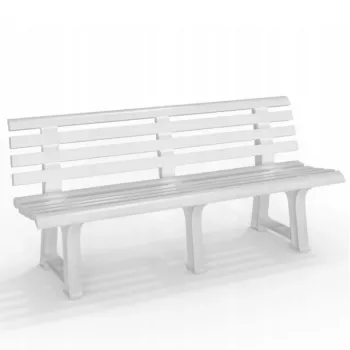 BICA Olimpia sodo suolas 150x53x77cm baltas