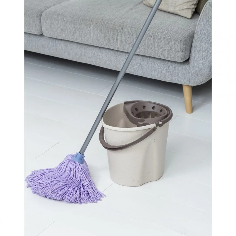 Tatay Ecohome 12 L šiukšlių dėžė su mygtuku, pilka (151104106)