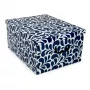 ORDINETT kartoninė dėžė 49x39x25cm Big Box Goccia, įvairių spalvų – mėlyna/šviesiai pilka/bordo
