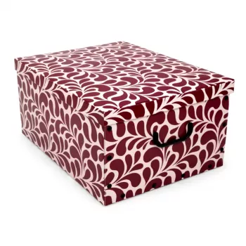 ORDINETT kartoninė dėžė 49x39x25cm Big Box Goccia, įvairių spalvų – mėlyna/šviesiai pilka/bordo