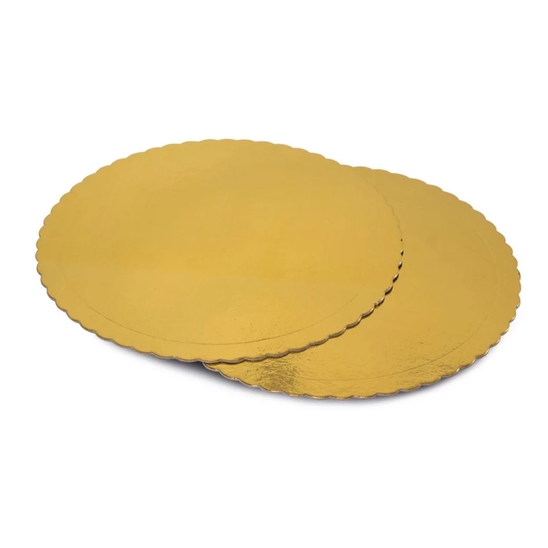 GUARDINI Easy Bake popierinės pyragų formelės auksinės 32 cm, 2 vnt.