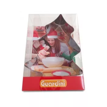 GUARDINI kalėdinės eglutės formos pyrago kepimo forma 20 x 13,7 cm, neprideganti anglinio plieno, antracito pilka