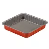GUARDINI Rossana kvadratine pyragų forma 24x24x4,5 cm, neprideganti, anglinio plieno
