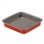 GUARDINI Rossana kvadratine pyragų forma 24x24x4,5 cm, neprideganti, anglinio plieno