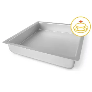 GUARDINI kvadratine kepimo forma su nuimamu dugnu Professional 26x26x5cm