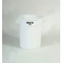 Rubbermaid BRUTE 75,7L baltas apvalus konteineris su ventiliacijos kanalais, be dangčio FG262000WHT