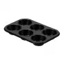 GUARDINI Gardenia keksiukų forma 6 vietų 27 x 18,5 x 2,9 cm anglinio plieno neprideganti danga