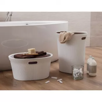 TATAY Baobab 40L skalbinių dėžė, balta