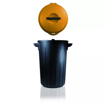 GIOSTYLE Eco Solution 35L šiukšliadėžė tamsiai pilka/geltona