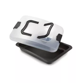 GUARDINI Bake Away stačiakampė kepimo forma su nešiojamu dangčiu 32 x 24 x 4,7 cm