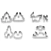 GUARDINI 3D Gingerbread Mould Set of 4 in a Box 21 x 12.5 x 2 cm