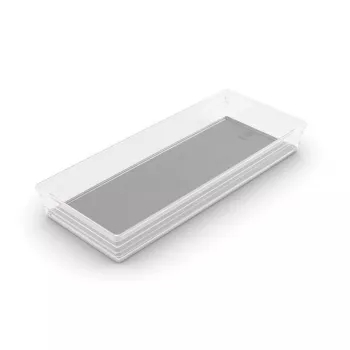 KIS Box Sistemo Organizer 8, 37,5 x 15 x 5 cm, permatomas/šviesiai pilkas