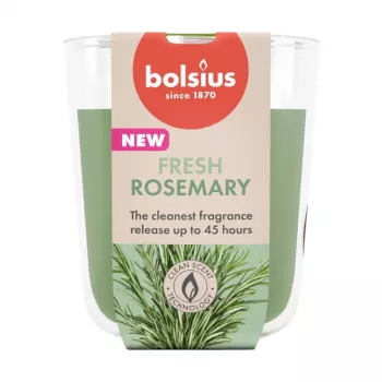 BOLSIUS True Scents rozmarino kvapioji žvakė stiklinėje, 80x73 mm