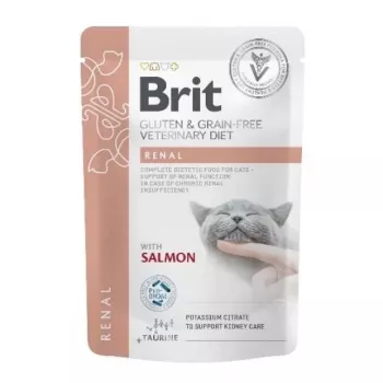 BRIT VD Renal Cat Pouch - šlapias maistas katėms - 12x85g