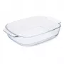 GUARDINI stiklinė kepimo forma stačiakampė borosilikatinio stiklo 34x22,5x6 cm / 2,7 L