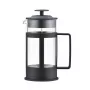 ASI COLLECTION Coffee Press GULFI M 600ml prancūziškas presas, borosilikatinis stiklas, juodas/sidabrinis
