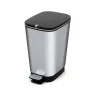 KIS Pedal Bucket Metallic Chic šiukšlių dėžė M 25L Steel