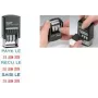 Trodat Printy Dater 4850L PAYÉ LE (FR) savaiminio rašalo datos spaudas, prancūzų kalba, 24 x 24 mm, juodas 4850/L2