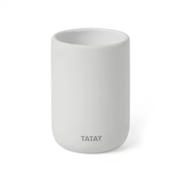TATAY Soft Ceramic dantų šepetėlių laikiklis, baltas