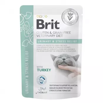 BRIT VD Urinary and Stress Relief Pouch - šlapias maistas katėms - 12x85g