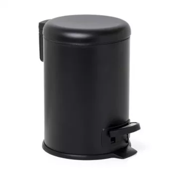 TATAY Pedal Bin 3L Nordic nerūdijančio plieno/juoda šiukšlių dėžė su pedalu