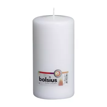 BOLSIUS cilindrinė žvakė Ø200x98mm balta
