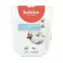 Bolsius True Scents kvapni žvakė stiklinėje, Fresh Cotton, Ø97x85 mm