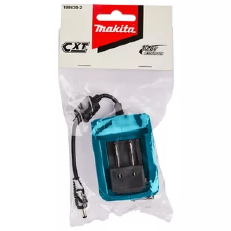 Makita CXT 12V max Li-Ion akumuliatoriaus adapteris su DC lizdu (5,5 x 2,1 mm), 2,2A
