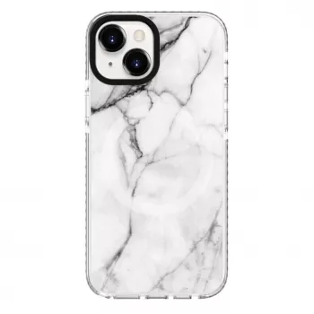 Evelatus Apple iPhone 15 PC+TPU dėklas su MagSafe Marble White