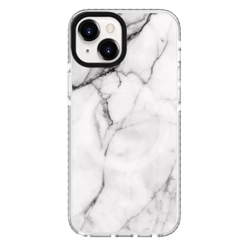 Evelatus Apple iPhone 15 PC+TPU dėklas su MagSafe Marble White