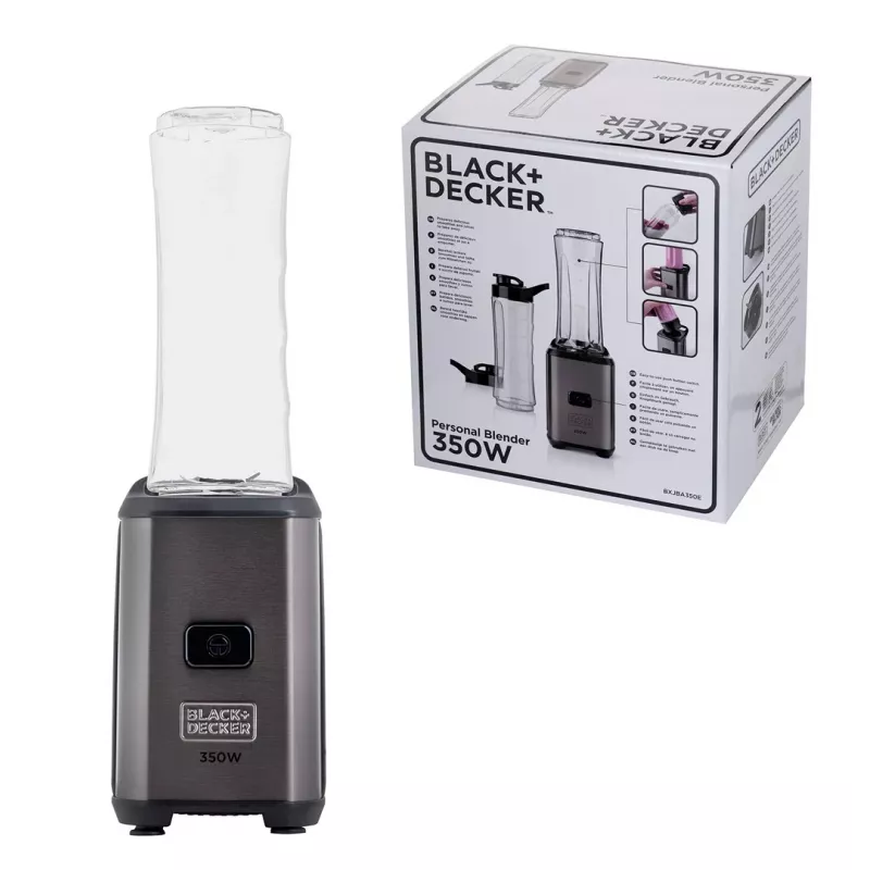 BLACK & DECKER Sportinis blenderis BXJBA350E 350W Pilkas