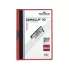 DURABLE Duraclip Original 30 raudonas segtuvas su spaustuku A4