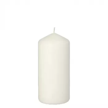 PAPSTAR stulpelinė žvakė 13 cm balta