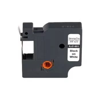 G&G suderinama etikečių juosta 9mm x 7m juoda ant baltos Dymo D1 40913