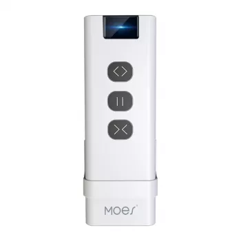 MOES YK2169 ZigBee 3.0 belaidis scenų jungiklis, 4 mygtukai, 12 scenų, maitinamas baterija, baltas