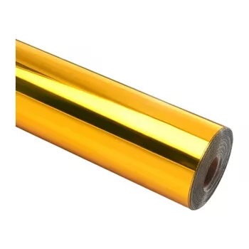 HTVRONT Chrome Metallic lipni plėvelė, 30,5 cm x 90 cm (auksinė)