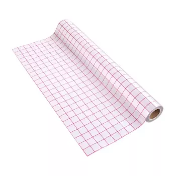 HTVRONT termo perdavimo vinilo juosta, 30,5 cm x 300 cm, raudona