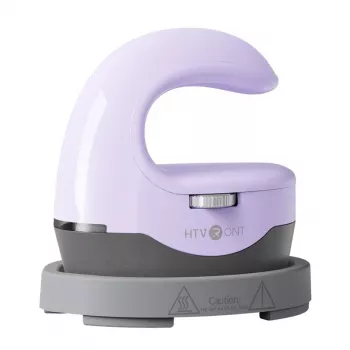 HTVRONT HPM02 Mini4 mini šilumos perdavimo presas (violetinės spalvos) - 2,6 x 4,4 colio keramika dengta plokštė, 3 temperatūros lygiai, automatinis išsijungimas