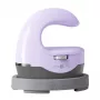 HTVRONT HPM02 Mini4 mini šilumos perdavimo presas (violetinės spalvos) - 2,6 x 4,4 colio keramika dengta plokštė, 3 temperatūros lygiai, automatinis išsijungimas