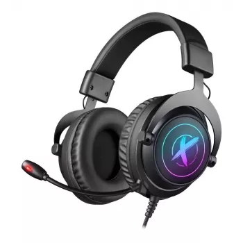 Defender EPIC PRO 7.1 Virtual Surround Sound RGB žaidimų ausinės su mikrofonu, USB, juodos