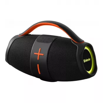 Defender BEATBOX 24 nešiojamas Bluetooth garsiakalbis 25W su MP3/AUX/SD/USB/TWS/LED, juodas