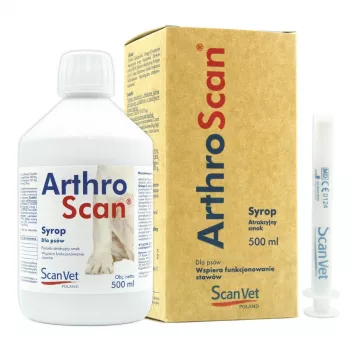 SCANVET ArthroScan Sirupas - Sąnarių papildas šunims - 500ml