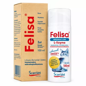 Scanvet Felisa gelis nuo plaukų kamuolių katėms, 100 ml