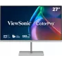 ViewSonic VP2766-2K-W 27 inch QHD IPS 120Hz USB-C monitorius su doku, baltas