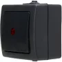 HEINRICH KOPP Nautic Anthracite 1-Pole Surface-Mounted Rocker Switch IP44 566615003